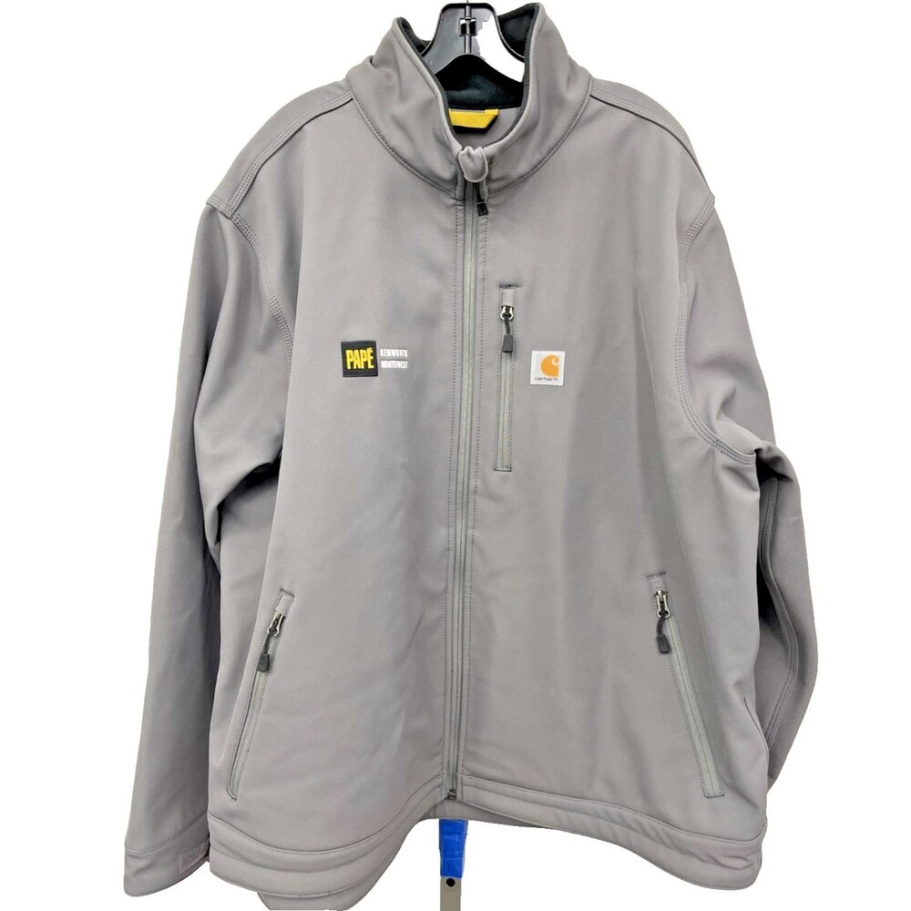 Carhartt Crowley Softshell Jacket Mens 2XL Heavyweight Gray Rain Defender 102199